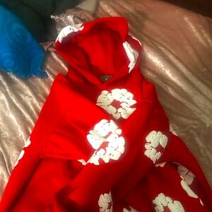 Red Floral Men's Sweater